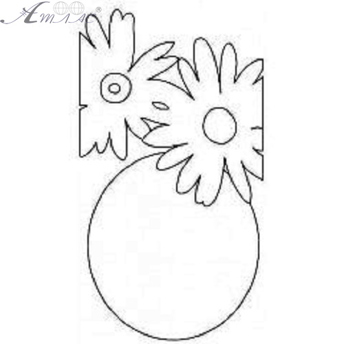 Холст с контуром Ваза с цветами на подрамнике 20 х 40 см 950406 Холст с контуром Ваза с цветами на подрамнике 20 х 40 см 950406