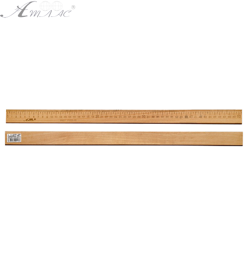 Лінійка Дерев'яна 50 см надрукована зі штрих-кодом AS-0656, К-4054