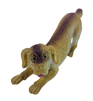 Іграшка Силіконова тягнучка собака игривая 9см  03743