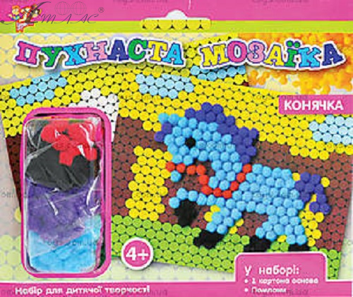 Набір для творчості Мозаїка Пухнаста Конячка  950654