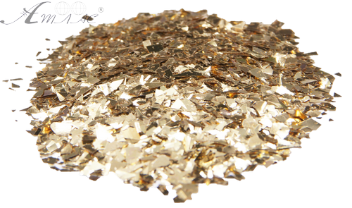 Блестки (Глиттер) большие Атлас 1 гр - Золото рваное AS-2408 фото 2 Блестки (Глиттер) большие Атлас 1 гр - Золото рваное AS-2408 фото 2
