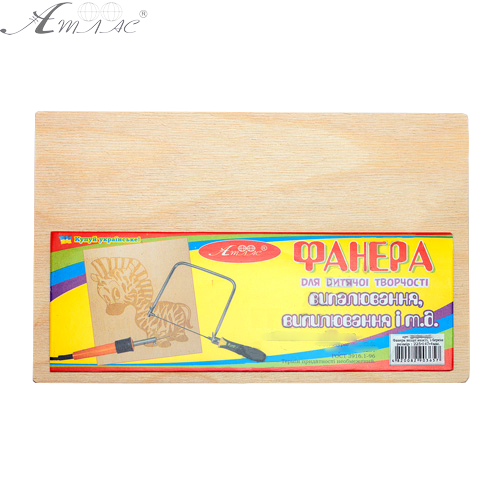 Фанера для випилювання та випалюванння А5 - 3 мм 225 х 147 мм AS-0709 Фанера для випилювання та випалюванння А5 - 3 мм 225 х 147 мм AS-0709