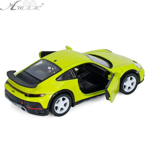 Машинка Kinsmart Porsche 911 Rally Лимонна  KT5467W фото 2