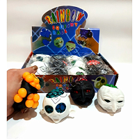 Іграшка Прикол Кулька Антистрес голова чорна 6см 11238