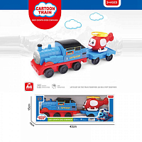 Іграшка Паровозик інерційний з вертольотом 414-1