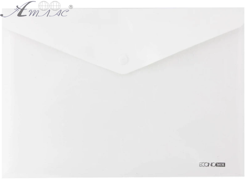 Папка на кнопці А4 Economix прозора  31301-00