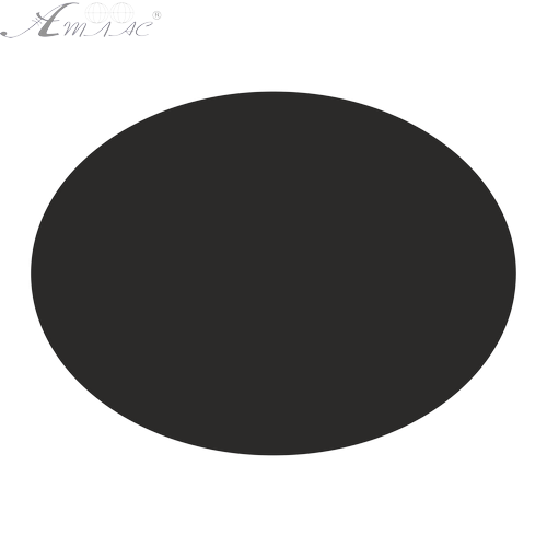 ДВП грунтованное ЧЕРНОЕ ОВАЛ 10х15 см черный грунт с 1 стороны  AS-8091