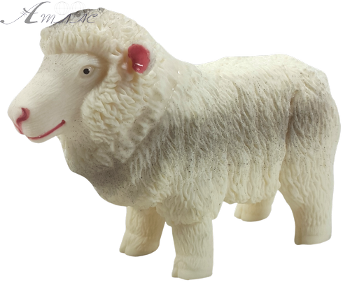 Іграшка силіконова антистрес, овечка біла 11 см 09704
