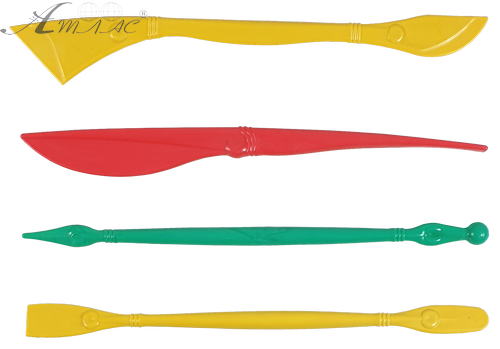 Стеки для пластиліну набір 4 шт 16 см  AS-0207