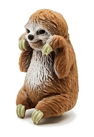 Игрушка Силиконовая тянучка Ленивец 8см коричневый  11097