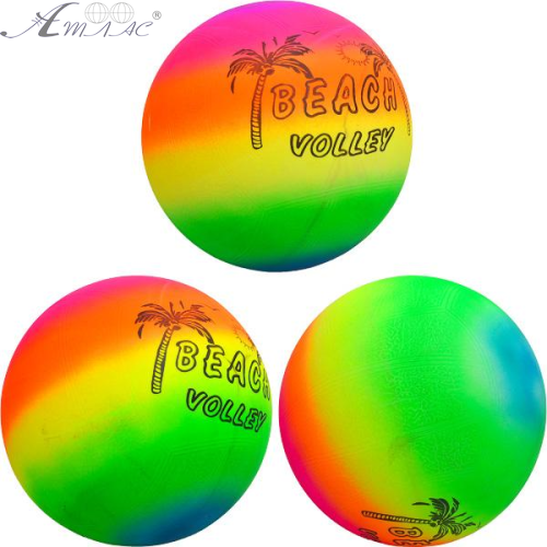 Игрушка Мяч надувной, Пляжный  неон 20 см  06938