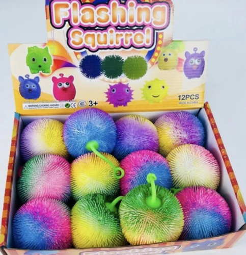 Игрушка Силиконовая антистресс тянучка Шарик свет 8см  SA268
