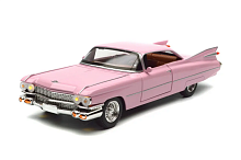 Машинка Автоэксперт Cadillac Coupe DeVille 1959г розовая 21см двери свет звук  5069-94