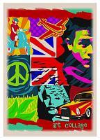 Блокнот Скетчбук Бриск Крафт  А6 96 л СБВ-50 микс