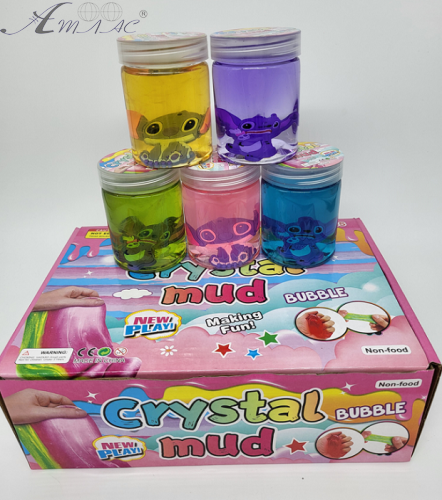 Іграшка Слайм Стич з іграшкою 7см у банку  2584-21