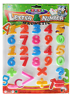 Магниты Цифры и знаки в блистере 21 х 14см  8302