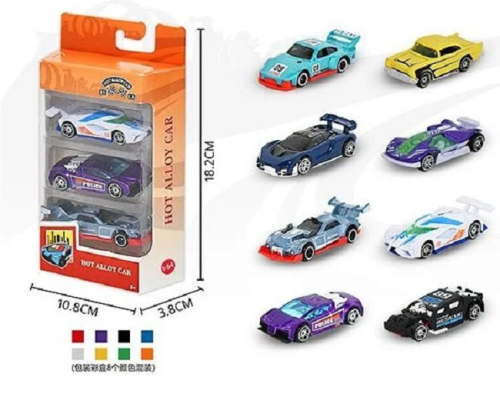 Игрушка Набор спортивных Машин 3 штук  в коробке  8803 фото 3