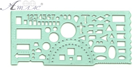 Лінійка трафарет Офіцерська 20 см  105725