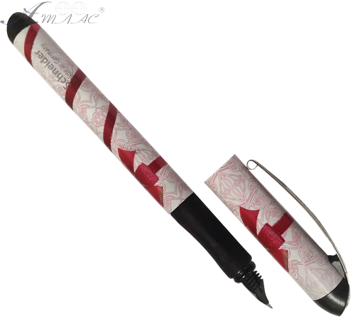 Ручка чорнильна Schneіder Glamur з червоними бантами 08819