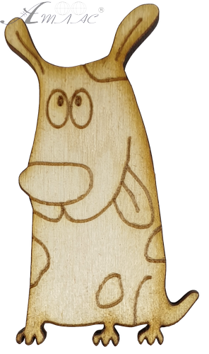 Фигурка фанерная - Песик веселый 7.5 х 4.5 см AS-4752, В-0121 Фигурка фанерная - Песик веселый 7.5 х 4.5 см AS-4752, В-0121