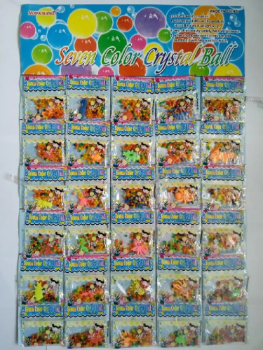 Игрушка Шарики гидрогель 50+шт в пакете микс  07372