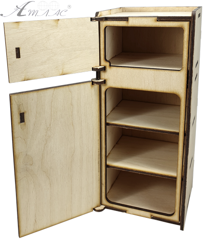 Меблі для ляльок типу Барбі - Холодильник 10.5 х 10.8 х 24 см AS-4014, F-0202 фото 2