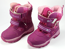 Ботинки Clibee розовые со снеговиком р.27 К-809