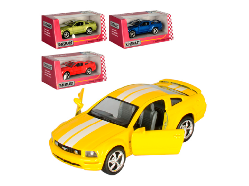 Машинка Kinsmart Ford Mustang GT спорт 2006 год с полосами  KT5091WF