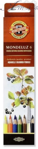 Олівці акварельні K-I-N Mondeluz 6 кольорів 3715