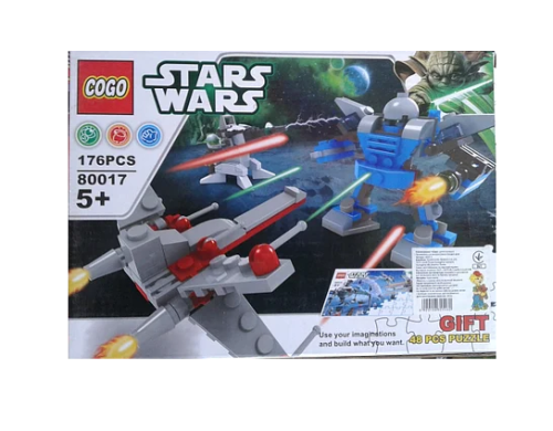 Игрушка Конструктор Star Wars + Пазлы 176 деталей 80017 Игрушка Конструктор Star Wars + Пазлы 176 деталей 80017