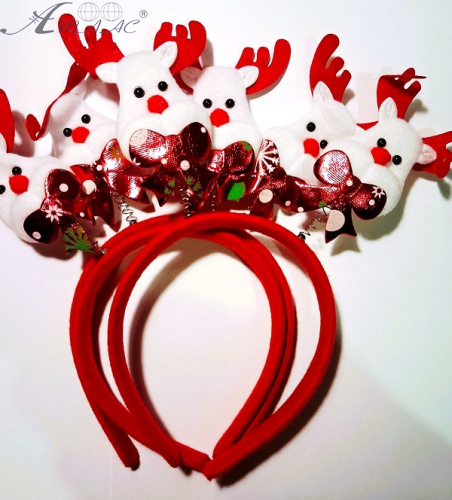 Обруч Новорічний з Оленем  16609