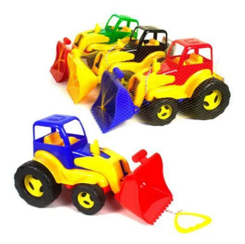 Игрушка Трактор с ковшом 40 см пластик Максимус  5078