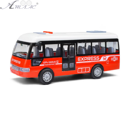 Іграшка Автобус зі світлом та звуком інерційний 19 см  YM9907F фото 4