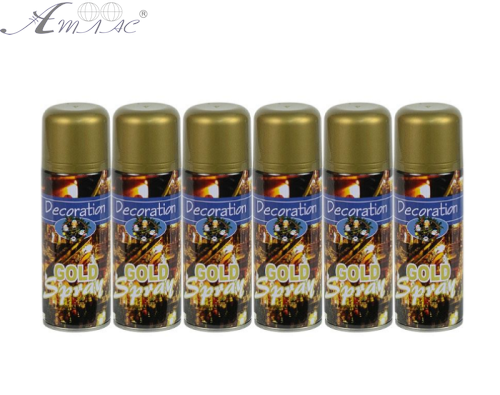 Снег искусственный  НЕисчезающий золотой спрей в балоне  09730