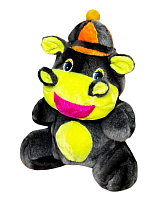 Іграшка М'яка Великий Бегемот 70 см сірий з яскравими вставками  13160