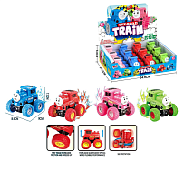 Іграшка Паровозик інерційний на великих колесах 9 см  6688-57