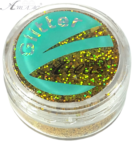 Блестки (Глиттер) большие Голографические Атлас 3 гр - Золото AS-2454 Блестки (Глиттер) большие Голографические Атлас 3 гр - Золото AS-2454