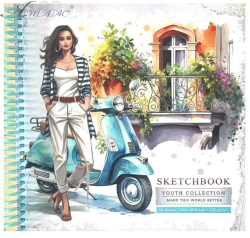 Блокнот Скетчбук Bourgeois 200 х 200 Спираль 40 листов 9661 Блокнот Скетчбук Bourgeois 200 х 200 Спираль 40 листов 9661