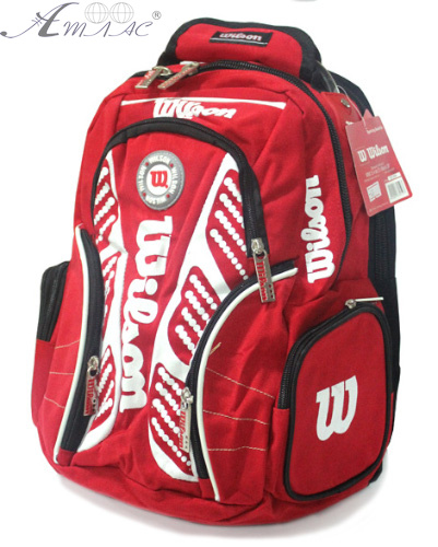 Рюкзак Wilson красный с накладными карманами WL12, 973134