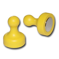 Магнит неодимимовый Пешка для доски 19х25мм 1шт Желтый  00285