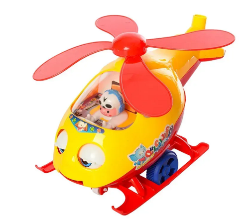 Игрушка Каталка Вертолет пластик 24 см  0302