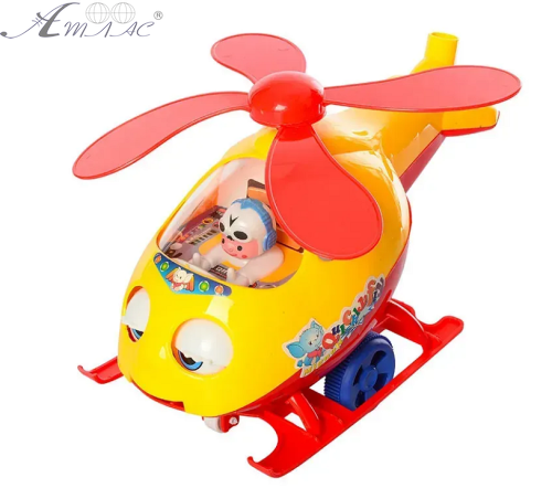 Іграшка Каталка Вертоліт пластик 24 см  0302
