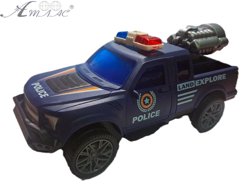 Іграшка Машинка Джип Police 20.5см пар+світло+звук  8899-206