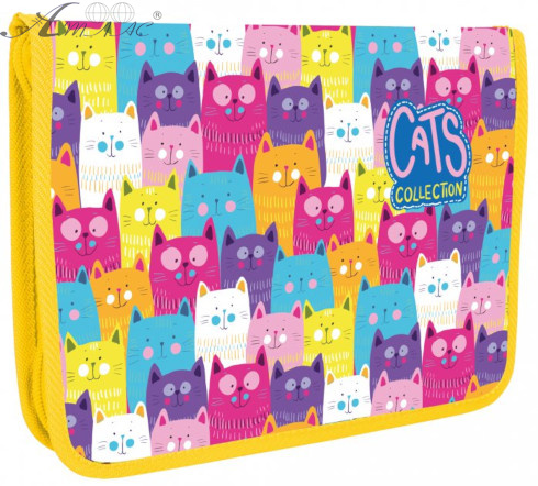 Папка на молнии В5 Cool for school Cats пластиковая, детская 32001-02