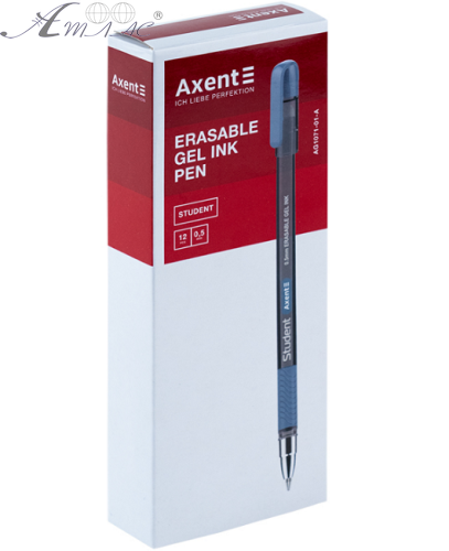Ручка гелевая, пишет-стирает, Student черная  AG1071-01-A фото 2