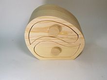 Дерев'яний комод Великий на два відділення 17*8*15 см 0327