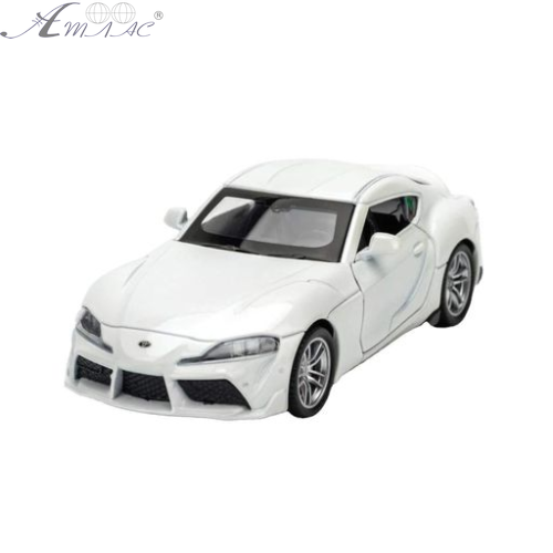 Модель Автопром Toyota Supra GR Біла металева інерційна 11см  4357