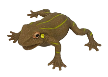 Іграшка Силіконова тягучка Жаба коричнева 10см 09697