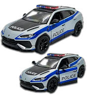 Машинка Kinsmart Lamborghini Urus Performante Police металл инерционная  KT5447WPR