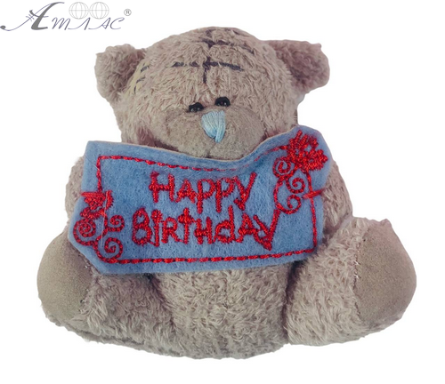 Іграшка М'яка Ведмедик Тедді сірий на присосці  8см  0909-30